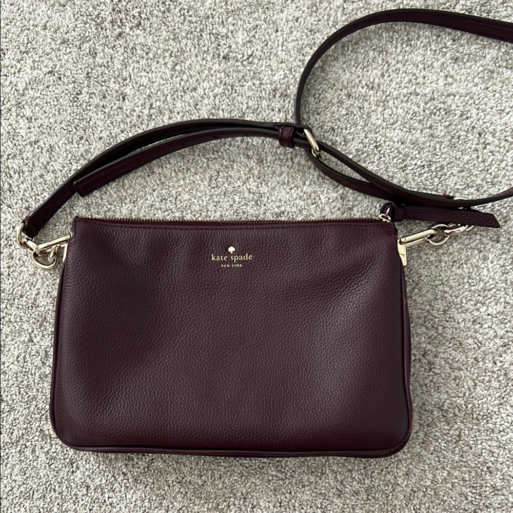 Kate Spade Burgundy Crossbody Bag